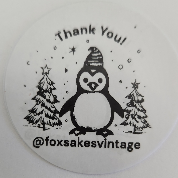 100 Christmas Customized Thank You Stickers - pick one design - Picture 13 of 16